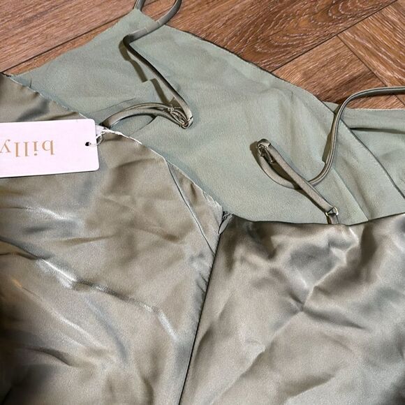 NWT Billy j Ariana maxi dress GREEN - Picture 6 of 8